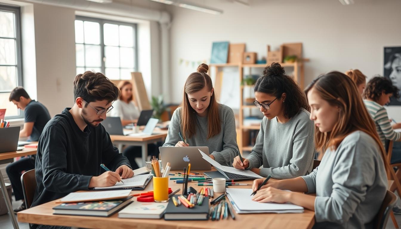 Digital learning platform with online study materials